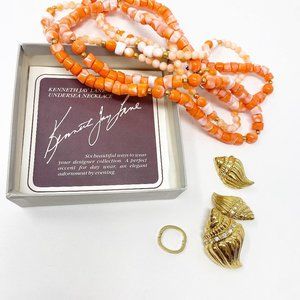492 Vintage Avon Kenneth Jay Lane 1989 Under the Sea necklace and earrings
